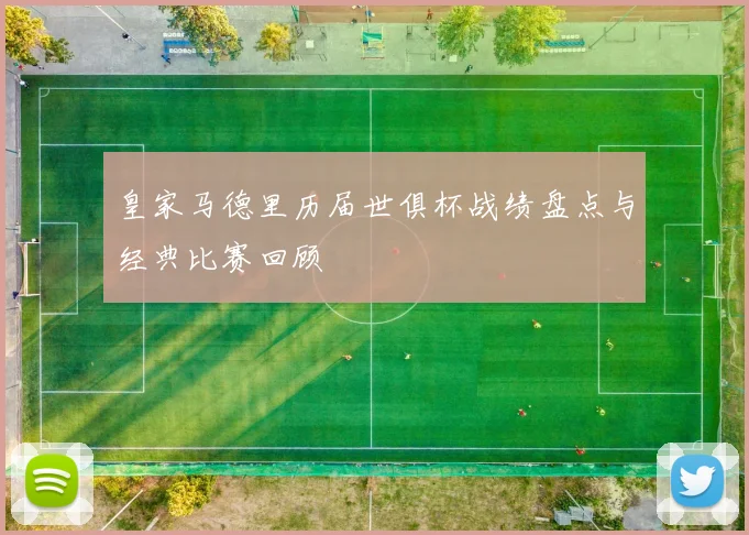 皇家马德里历届世俱杯战绩盘点与经典比赛回顾